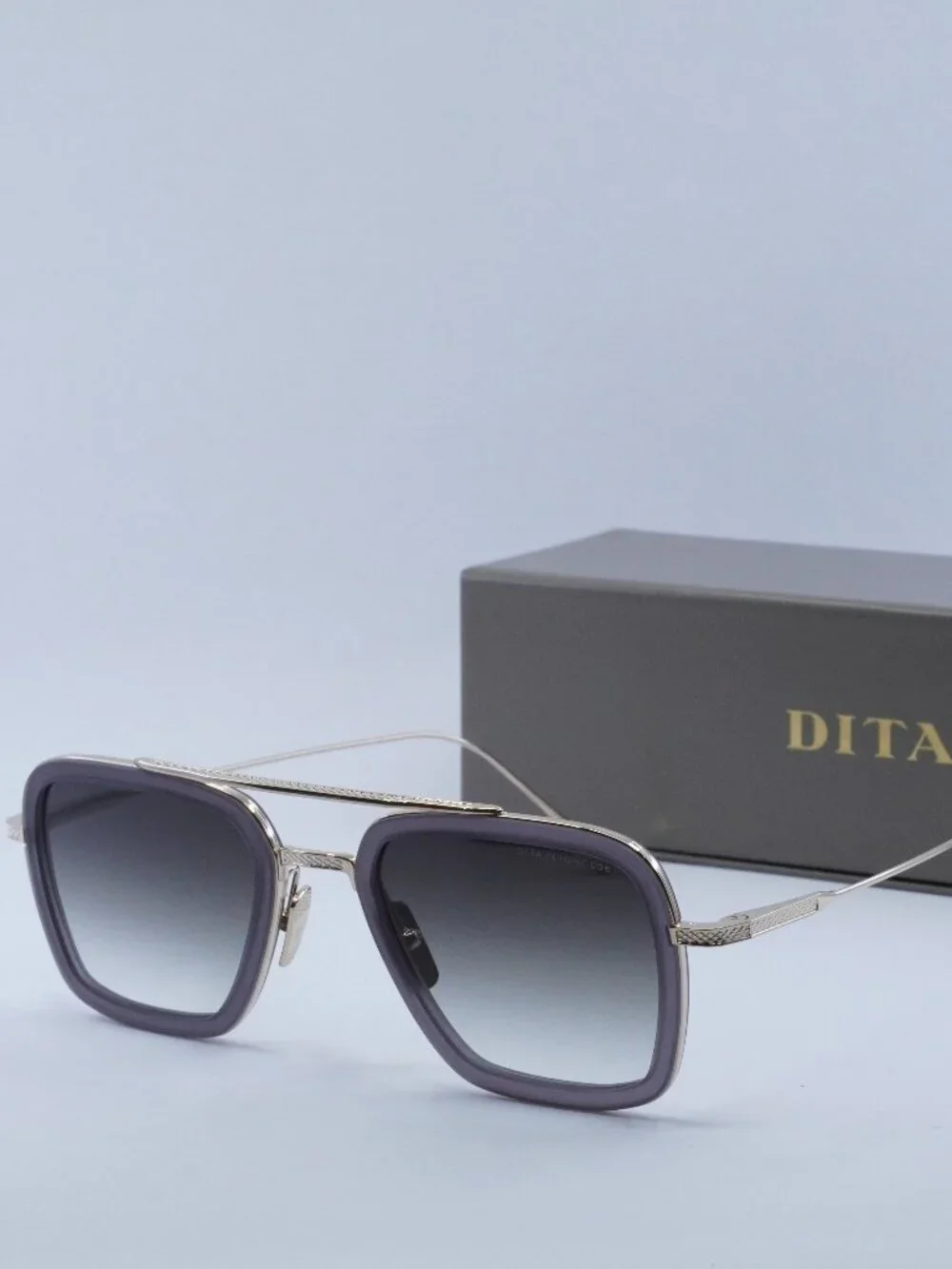 Dita FLIGHT-006-7806-H Aviator Sunglasses - Grey/Gold / Grey Gradient